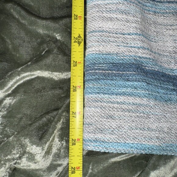 Depart West Women Stripe Long Sleeve Kangaroo Pocket Pullover Hoodie Large - Picture 4 of 6